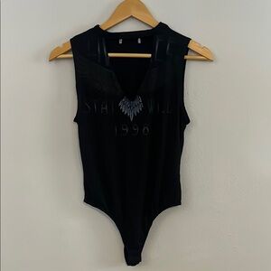 Stay Wild Graphic Rocker Bodysuit